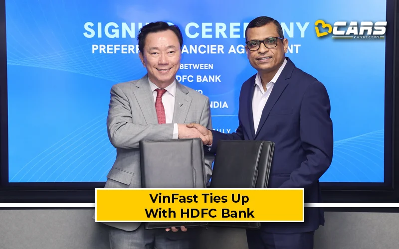 VinFast India Partner With HDFC Bank For EV Financing Solutions
